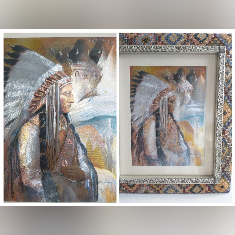 Sitting Bull Dufex Foil Print 1995